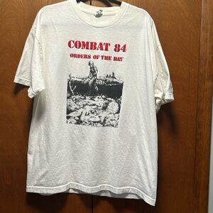 Vintage Punk Band Combat 84 t-shirt. Size XL.